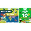 Skillmatics World Map Puzzle & Guess in 10 Animal Planet Puzzle Bundle, Educational Games, Perfect for Kids Who Love Toys, Gifts for Girls and Boys Ages 6 and Up