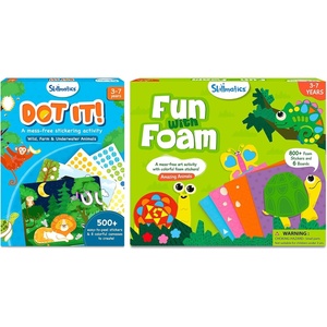 Skillmatics Dot It & Fun with Foam Animals Theme Bundle, Art & Craft Kits, DIY Activities for Kids