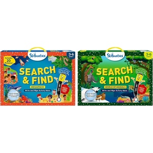 Skillmatics Search & Find Megapack and Search & Find Animals Bundle, Educational Game, Perfect for Kids, Toddlers Who Love Toys, Art and Craft Activities, Gifts for Girls and Boys Ages 3, 4, 5, 6