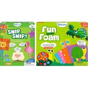 Skillmatics Snip, Snip Animals & Fun with Foam Animals Bundle, Fun & Creative Activity, Gifts for Toddlers, Girls & Boys Ages 3, 4, 5, 6, 7