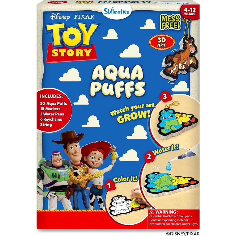 image:imageSkillmatics DisneyPixar Toy Story Aqua Puffs  3D Art Kit MessFree Paint by Number Craft for Kids DIY Color amp Inflate Activity Travel Toys amp Gifts for Ages 4 5 6 7 8 9 10 11 12DisneyPixar Toy Story