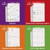 Skillmatics Handwriting Practice Kit – 4 Stage-Based Writing Workbooks with Pencils & Eraser, Learn Patterns, Letters, Numbers & Words, Preschool Learning Set, Gift for Kids Ages 4, 5, 6, 7