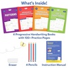 Skillmatics Handwriting Practice Kit – 4 Stage-Based Writing Workbooks with Pencils & Eraser, Learn Patterns, Letters, Numbers & Words, Preschool Learning Set, Gift for Kids Ages 4, 5, 6, 7